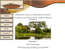 Tablet Screenshot of heteilandinhetweiland.nl